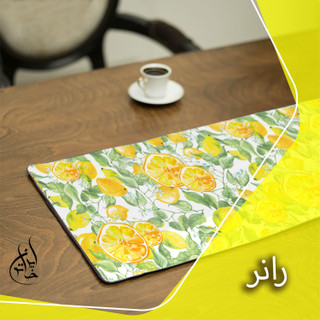 رانر مخمل لمینت دار (مخمل کوبیده) ایران خاتون طرح سنتی کد 86