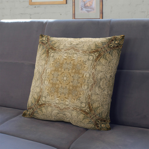 کاورکوسن مخمل لمینت دار با زیپ مخفی ایران خاتون طرح سنتی کد ۶